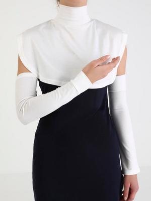 Krem Çıtçıt Yakalık Kolluk Set Krem Çıtçıt Yakalık Kolluk Set