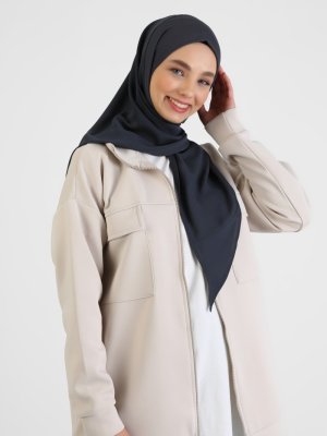 Antrasit Micro Krep Hazır Türban