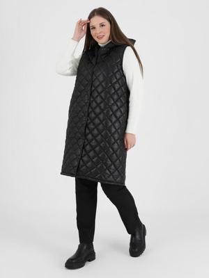 Siyah Büyük Beden Kapitone Yelek