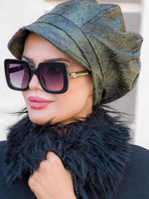 Haki Yılan Derisi Şapka Bone