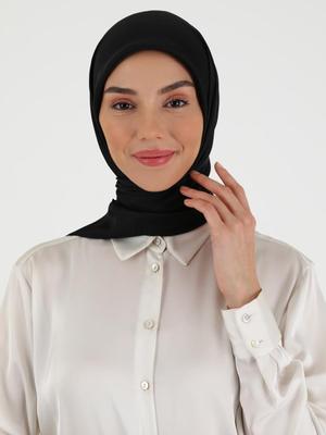 Siyah Düz Twill Eşarp Siyah Düz Twill Eşarp