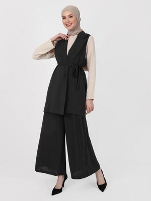 Siyah Beli Lastikli Aerobin Pantolon Etek Siyah Beli Lastikli Aerobin Pantolon Etek