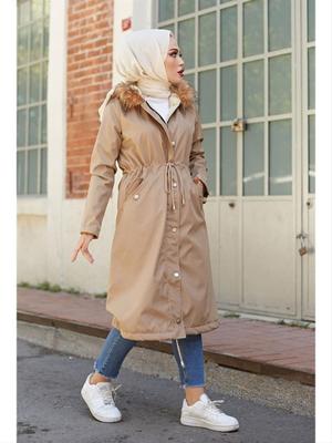 Taş İçi Kürklü Mont