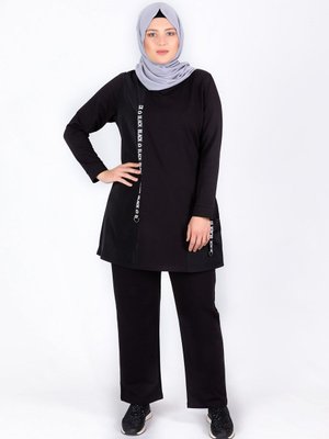 Siyah Büyük Beden İkili Takım Siyah Büyük Beden İkili Takım