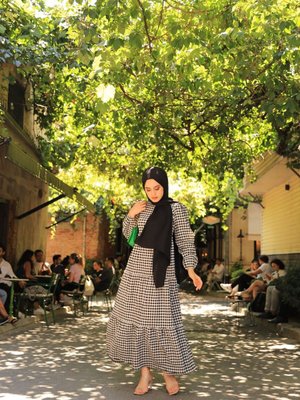Gofre Siyah Elbise Gofre Siyah Elbise