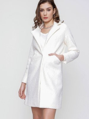 Ekru Oversize Kaşe Kaban Ekru Oversize Kaşe Kaban