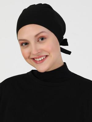 Siyah Dikişsiz Bone Siyah Dikişsiz Bone