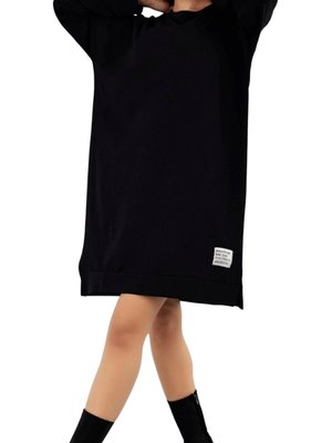 Siyah Armalı Bisiklet Yaka Tunik Siyah Armalı Bisiklet Yaka Tunik