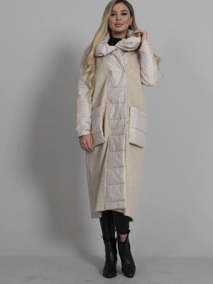 Taş Kapitone Detaylı Kaşe Kaban