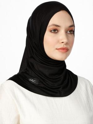 Siyah Sport Jersey Viskon Hijab Bone Siyah Sport Jersey Viskon Hijab Bone