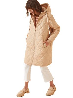 Taş Kapitone Uzun Şişme Mont Taş Kapitone Uzun Şişme Mont