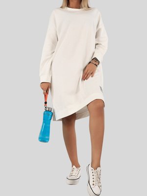 Ekru Armalı Bisiklet Yaka Tunik Ekru Armalı Bisiklet Yaka Tunik