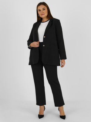 Siyah Büyük Beden Ceket & Pantolon İkili Takım