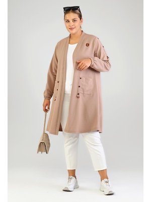 Vizon Kadin Ottoman Cepli Çelik Buyuk Beden Hırka