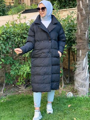 Siyah Soul Şişme Mont