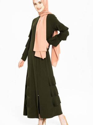 Haki Pilise Detaylı Ferace