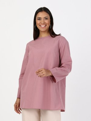 Gül Kurusu Büyük Beden Basic Dokuma Tunik Gül Kurusu Büyük Beden Basic Dokuma Tunik