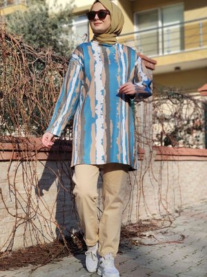 Latte Dalga Scuba Tunik Latte Dalga Scuba Tunik