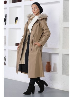 Vizon Şerit Detaylı Mont