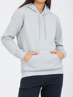 Açık Gri Üç İplik Kapüşonlu Sweatshirt Açık Gri Üç İplik Kapüşonlu Sweatshirt
