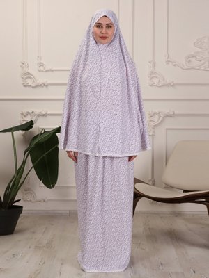 Mor Tunik & Etek İkili Namaz Takımı Mor Tunik & Etek İkili Namaz Takımı