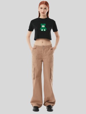 Taş Paçası Lastikli Kargo Cepli Paraşüt Pantolon