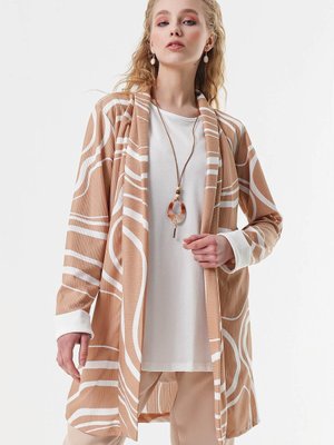 Camel Desenli İçli Ceket Camel Desenli İçli Ceket