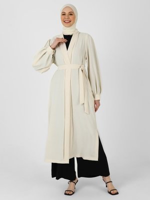 Açık Taş Aerobin Kemerli Ferace