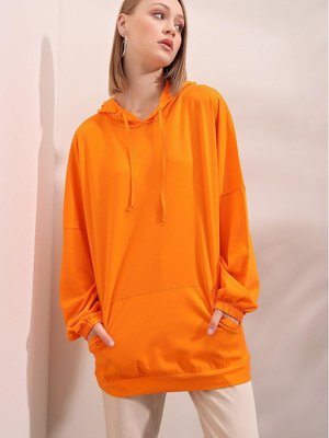 Turuncu Kanguru Cepli İki İplik Suprem Sweat Turuncu Kanguru Cepli İki İplik Suprem Sweat