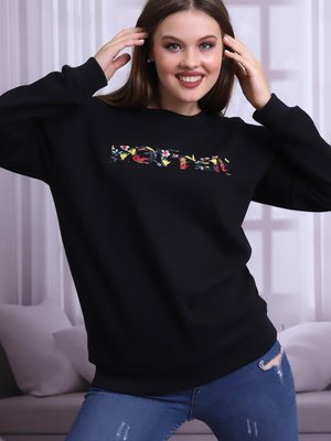 Koyu Lacivert Rotten Detay Sweatshirt Koyu Lacivert Rotten Detay Sweatshirt