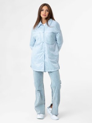 Çıtçıt Detaylı Mont Buz Mavi Çıtçıt Detaylı Mont Buz Mavi