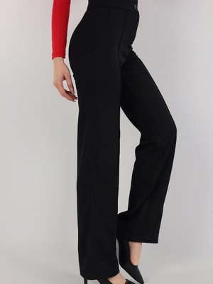 Siyah Çimalı Palazzo Pantolon