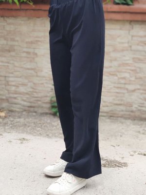 Siyah Bol Paça Aerobin Pantolon