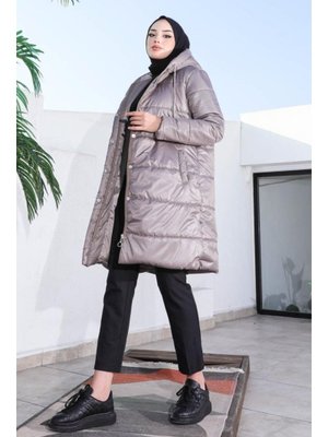 Vizon Dolumlu Şişme Mont