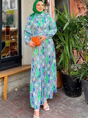 Benetton Alara Saten Elbise