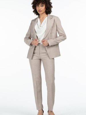 Kum Kendinden Desenli Pantolon