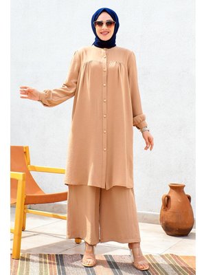 Vizon Neval Düğmeli Ayrobin Takım Vizon Neval Düğmeli Ayrobin Takım