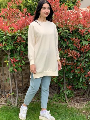 Bej Soul Puane Basic Kısa Sweat Bej Soul Puane Basic Kısa Sweat