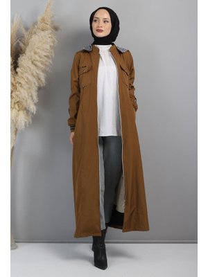 Taba Fermuarlı Cepli Mont