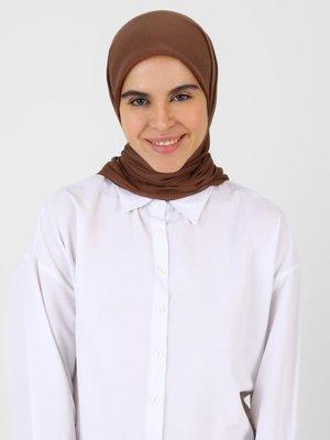 Açık Kahve Serin Eşarp