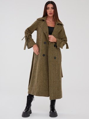 Çok Renkli Oskar Balıksırtı Desenli Mont