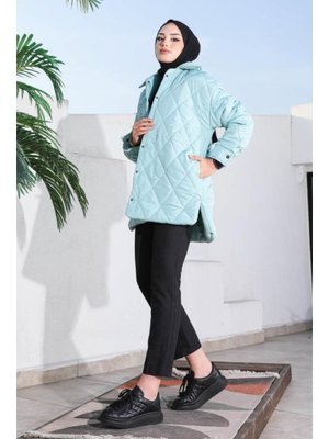 Oversıze Şişme Mont Mint