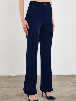 Lacivert Palazzo Yüksek Bel Pantolon Lacivert Palazzo Yüksek Bel Pantolon