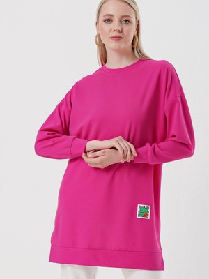 Fuşya Arkası Zikzaklı Armalı Tunik Fuşya Arkası Zikzaklı Armalı Tunik