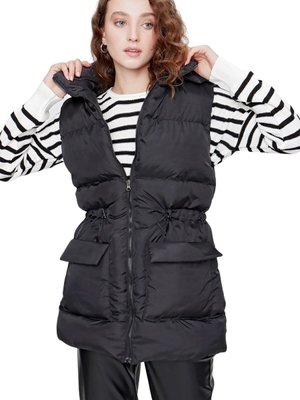 Siyah Bağcıklı Şişme Yelek