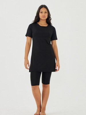 Siyah Yarım Kol Mayo Düz Siyah Yarım Kol Mayo Düz