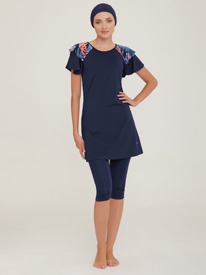 Koyu Lacivert Havuz Mayosu