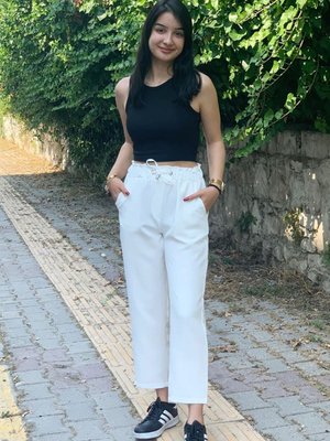 Sigaret Ekru Pantolon