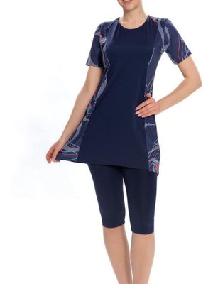 Lacivert Kol Yan Detay Mayo Lacivert Kol Yan Detay Mayo