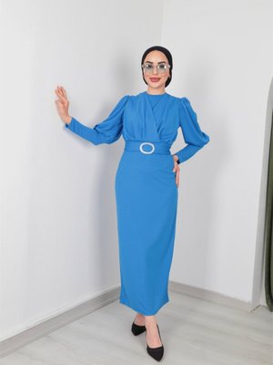 Skuba Çapraz Kalem Mavi Elbise Skuba Çapraz Kalem Mavi Elbise